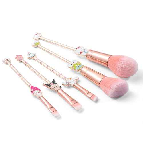 Cute Anime Makeup Brushes Set,Classical Cartoon Cosmetic Brush, Blending,Face Powder,Eyeshadow Make Up Kit, Best Gift for Girl & Young Women