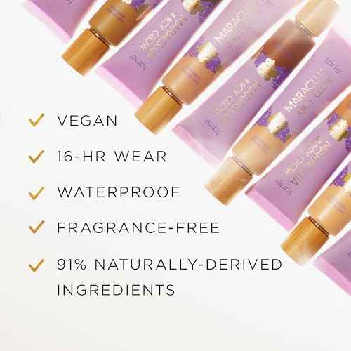 tarte maracuja juicy glow tint ? Lightweight Tinted Moisturizer with Hyaluronic Acid & Antioxidants for Radiant Skin, Buildable Medium Coverage, Waterproof, Vegan, Cruelty Free