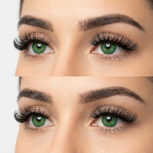 3D Faux Mink False Eyelashes, 10 Pairs Russian Volume Strip Lashes