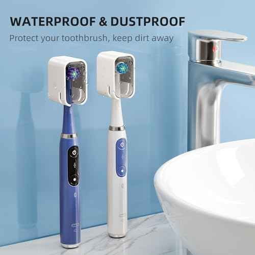 Travel Toothbrush Head Cover 2PCS, Electric Toothbrush Covers Caps, Ventilated Toothbrush Protectors Caps for Travel, Camping, Bathroom, Business, Grey