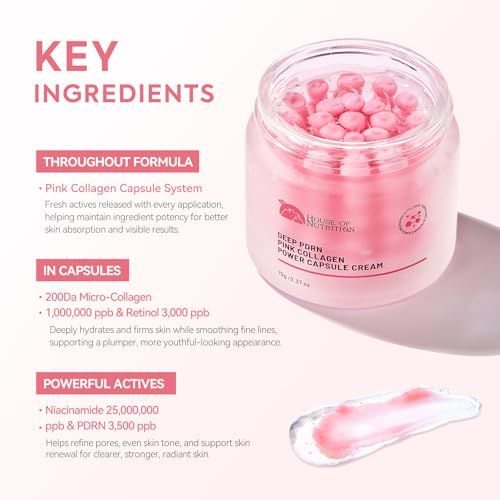Deep Collagen Capsule Cream with PDRN & Retinol - Pink - Anti-Aging Skin Care