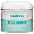 NutriBiotic ? Antioxidant Properties Face Cream, 2 Oz with GSE | Deep Moisturizing with Aloe, Botanical Oils, DMAE, Tocotrienols, Vitamin C Ester, Alpha Lipoic Acid | Natural Fragrance | Paraben Free