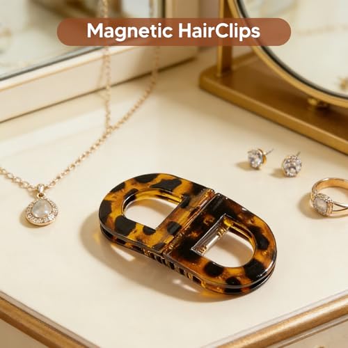 Magnetic No Crease Hair Clips for Women - Strong Hold Seamless Styling | BFRAHD 2-Pack