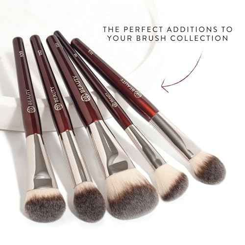 BK BEAUTY - CORE LINE EXTENSION FACE SET (5PC) - Professional Makeup Brush Set for Liquid, Cream & Powder | Premium Makeup Brushes for Flawless Application