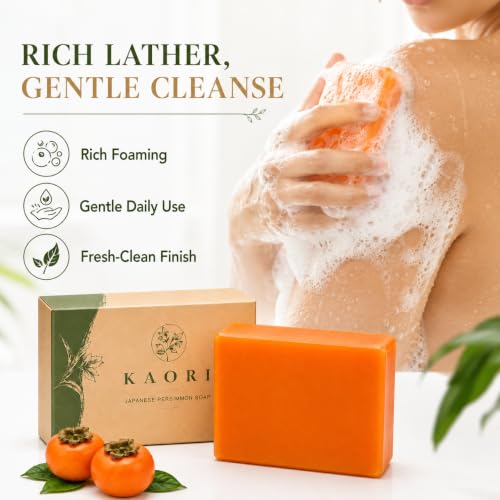 KAORI Persimmon Deodorizing Soap for Odor-Free Freshness