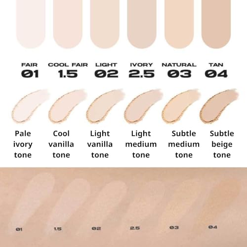 ABOUT TONE Blur Powder Pact 0.32oz - Pressed Powder Compact with Mirror and Puff Makeup Setting Finishing Blurring Natural Translucent Lightweight Face Sebum Oil Control Vegan Formula (02 LIGHT)