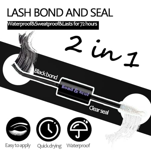 Lash Bond & Seal Kit with Cluster Glue, Remover & Tools