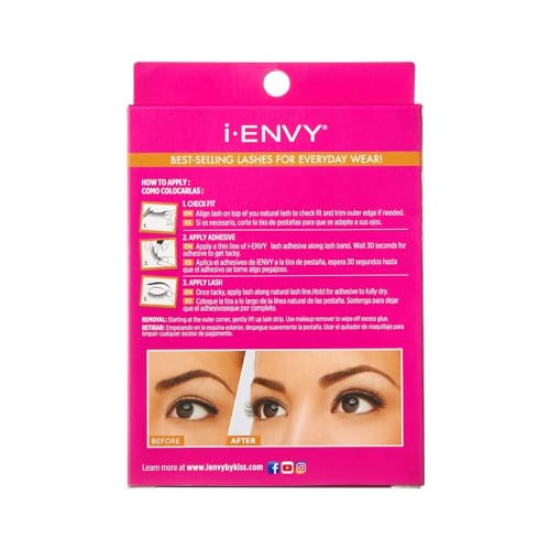 iENVY Au Naturale Human Hair Lashes - 5 Pair Pack