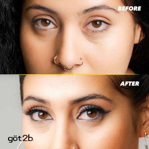 got2b Glued Brow & Edge Control Gel 0.54 Fl Oz - Strong Hold, Clear, Pack of 1