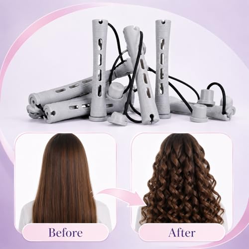 Perm Rods for Short Hair, 30 Piece Curlers Kit - Home Styling
