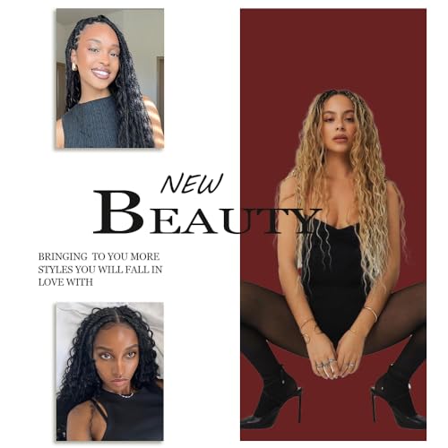 Deep Wave Bulk Braiding Hair 20 Inch - 2 Bundles Boho Braid