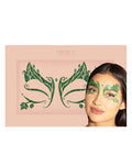 Poison Ivy Leaf Face Jewels - Halloween Costume Gems