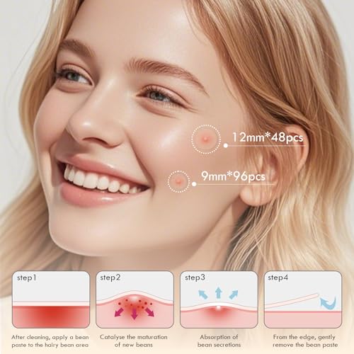 Pimple Patches for Face ? Hydrocolloid Acne Patches Set with 4.5ml Liquid Pimple Patch,with Tea Tree, Salicylic Acid 2 Sizes (9mm & 12mm) for Day & Night Skincare | 144 count