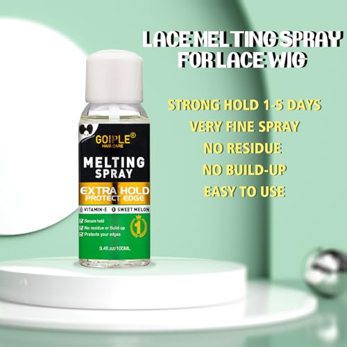 Lace Melting Spray for Wigs - Glueless Adhesive Hold 3.4 oz