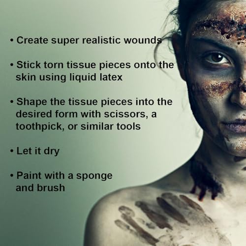 KingofHalloween.de Liquid Latex 3.4 fl oz /100ml ? Premium SFX Makeup for Halloween, Zombie Scars & Wounds ? Versatile Casting Latex for Cosplay, Film, Theater & Prop Making