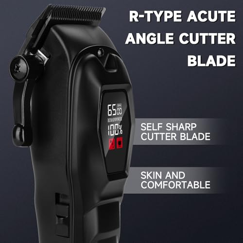 Hair Clippers for Men Professional Hair Trimmer Cordless Rechargeable Powerful Beard Trimmer Hair Cutting Grooming Tool