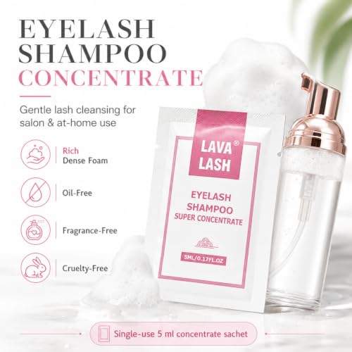 Lash Shampoo Concentrate 12-Pack for Eyelash Extensions