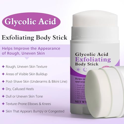 Glycolic Acid Body Exfoliating Stick – 7% AHA for Rough Skin