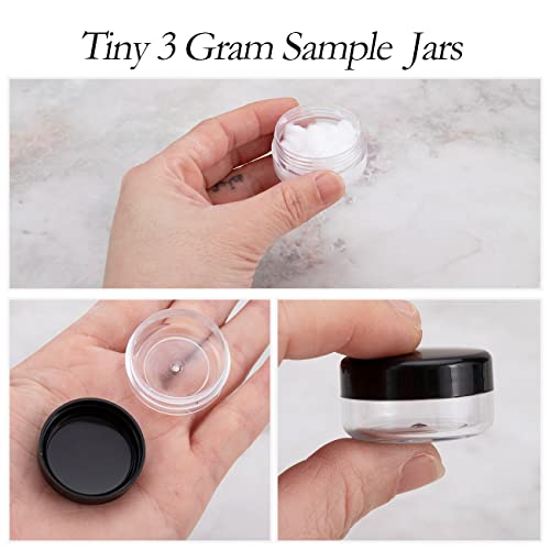 3 Gram Sample Containers with Lids, 50 Count