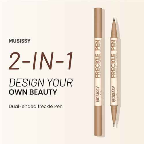 2-in-1 Dual Ended Freckle Pen,Waterproof Microblading Freckle Maker with Precision Tip & Natural Freckle Sizd dot for Realistic 24H Freckle Makeup.