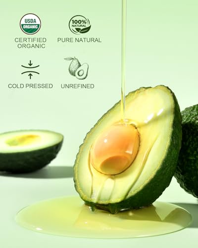 Organic Cold Pressed Avocado Oil 16oz Glass Bottle