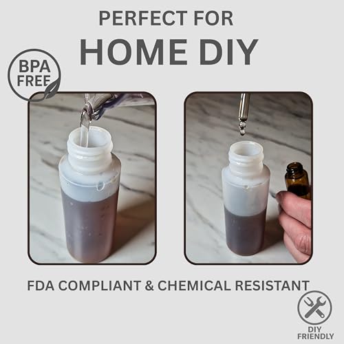 2 oz Squeeze Bottles with Flip Top Caps, Set of 3