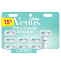 Gillette Venus Extra Smooth Sensitive Women¡¯s Razor Blades for Sensitive Skin, 5-Bladed Razor Refills, 7 Count