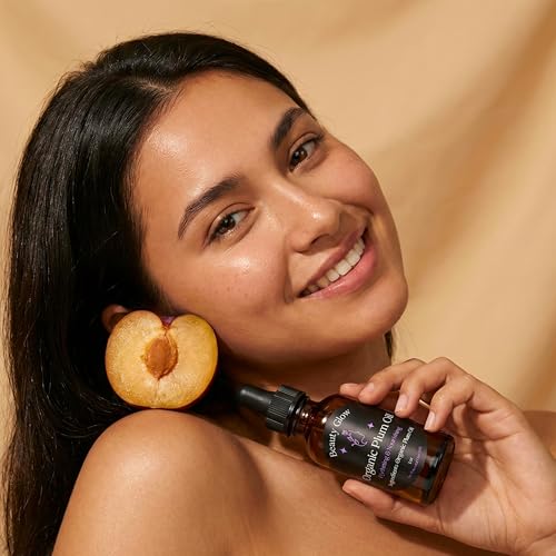 Organic Plum Oil Cold Pressed for Face Anti-Aging Facial Moisturizer Plumping Miracle Serum Natural Skincare Beauty Glow Antioxidant 1 Fl Oz/30mL