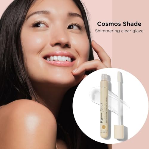 HALEYS Hydrating Luminous Lip Gloss (Cosmos), Re-flect and hydrate, nourish, non-sticky, weightless, Phenoxyethanol-free, peppermint oil-infused, Vegan and Cruelty-free
