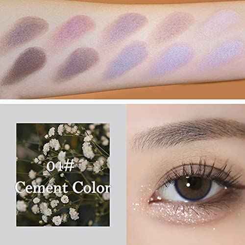 Erinde 10 Colors Nude Eyeshadow Palette, Taupe Brown Mavue Matte Eye Shadow Palette Makeup, Neutral Grey Smokey Eye Pallete, Ultra-Blendable, Long Lasting Natural Eyeshadow for Older Women, Cement