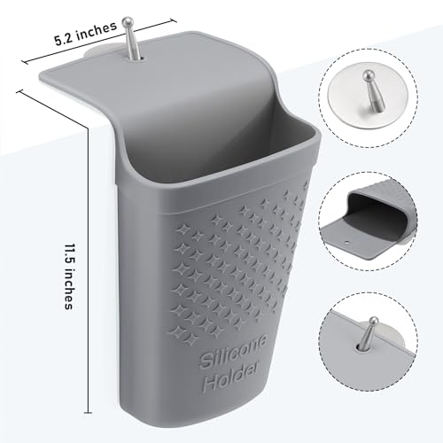 Heat Resistant Silicone Hair Iron Mat & Pouch, Gray