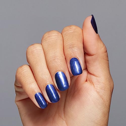 OPI Nail Lacquer, Opaque & Dark Pearl Finish Blue Nail Polish, Up to 7 Days of Wear, Chip Resistant & Fast Drying, Fall 2023 Collection, Big Zodiac Energy, Aquarius Renegade, 0.5 fl oz