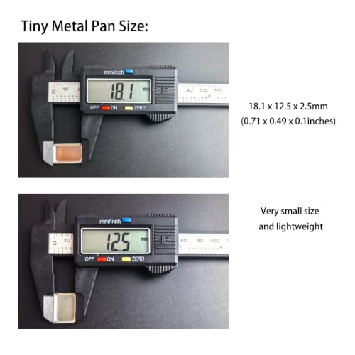 100PCS Tiny Metal Pans for DIY Eyeshadow & Cosmetics - 0.6ml