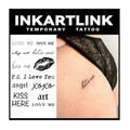 INKARTLINK Semi-Permanent Temporary Tattoos, 2 Sheets, Waterproof