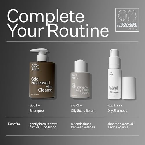 Act+Acre 4% Niacinamide Oily Scalp Serum - 2.2 Fl Oz