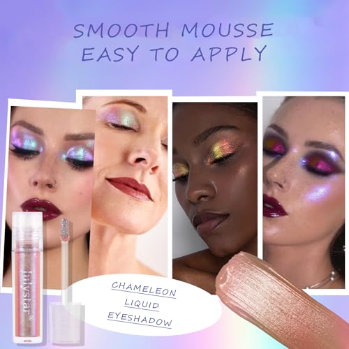 Grospe Liquid Glitter Eyeshadow - Holographic Color Shifting