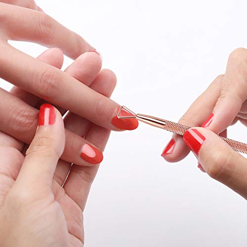 YINYIN 3-in-1 Cuticle Trimmer Set - Rose Gold Stainless Steel Tools