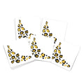 Metallic Gold Leopard Print Under Eye Temporary Tattoos / 20 Pack/Great for Cheerleading - Dancers - Team Spirit - School Spirit