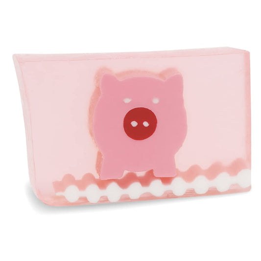 Primal Elements Glycerin Bar Soap | Helps All Skin Types, Sensitive, Oily & Dry Skin | NO PARABENS, VEGAN, GLUTEN FREE, 100% VEGETABLE BASE - (Pink Pig)