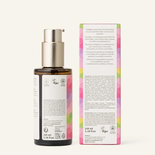 KHADI ROSE LOVE Ayurvedic Regenerating Body Oil - Luxurious beauty oil - pampering & regenerating - 100% plant-based & natural -3.38 fl oz