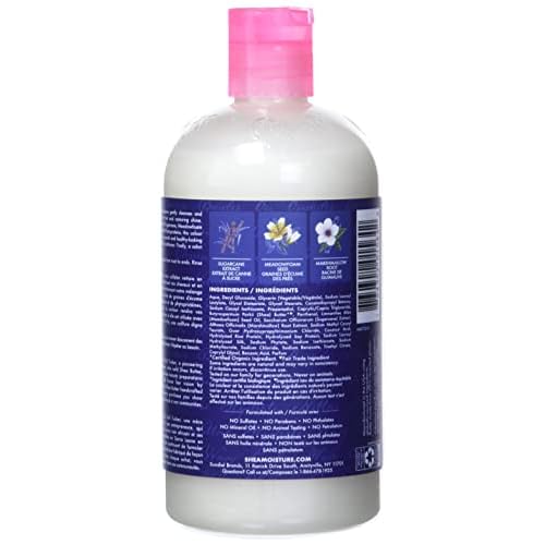 SheaMoisture Silicone Free Shampoo for Dry Hair Sugarcane Extract and Meadowfoam Paraben Free Shampoo 13 oz