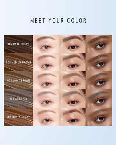 Revela Tinted Eyebrow Mascara 12H Waterproof Brow Gel - Ash Grey