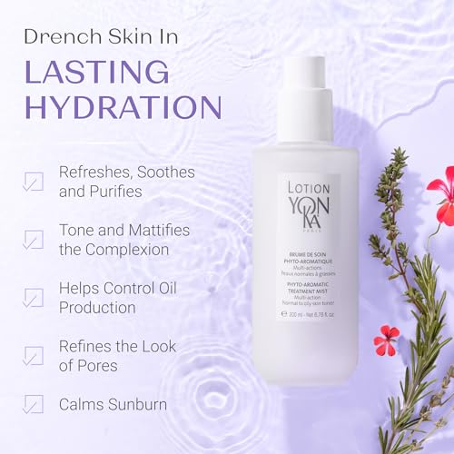 Yon-Ka Lotion PNG Toner | Refreshing Daily Face Mist with Botanical Essential Oils, Aloe Vera & Rosemary | Hydrates, Soothes & Mattifies | Alcohol-Free Toner for Normal to Oily Skin