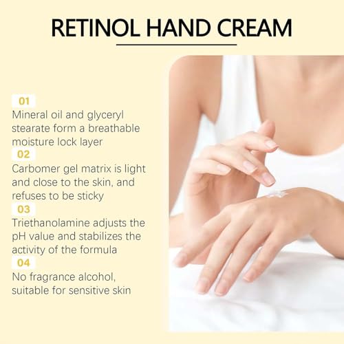 Retinol Hand Cream for Anti-Aging & Moisturizing Care - 50g