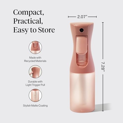 Kitsch Continuous Spray Bottle for Hair – 150ml Terracotta Fine Mist Sprayer