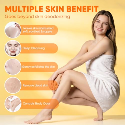 Persimmon Soap Bar - 3 Pack for Body Odor Control & Sensitive Skin