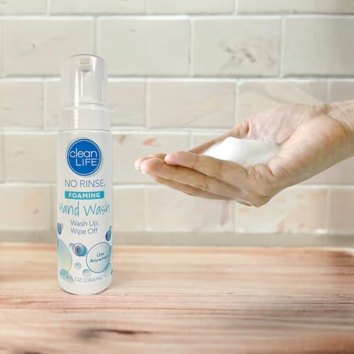 No-Rinse Foaming Hand Wash, 8 fl oz - Waterless Cleanser