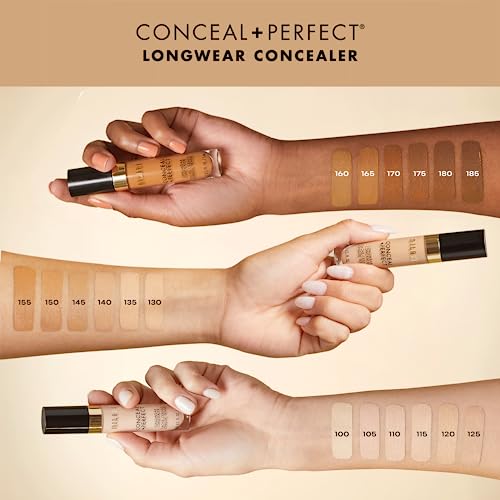 Milani Conceal + Perfect Longwear Concealer - Pure Beige (0.17 Fl. Oz.) Vegan, Cruelty-Free Liquid Concealer - Cover Dark Circles, Blemishes & Skin Imperfections for Long-Lasting Wear