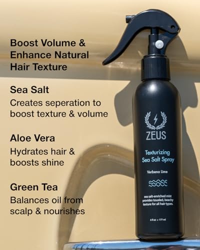 ZEUS Sea Salt Spray for Hair & Beard - Texturizing Mist 6oz