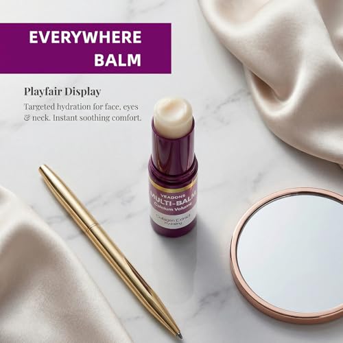 Calcium Multi Balm ? All-in-One Moisturizing Stick for Face, Eyes & Lips ? Collagen + Calcium Enriched Formula to Hydrate, Plump & Smooth Fine Lines, 9g (V1)